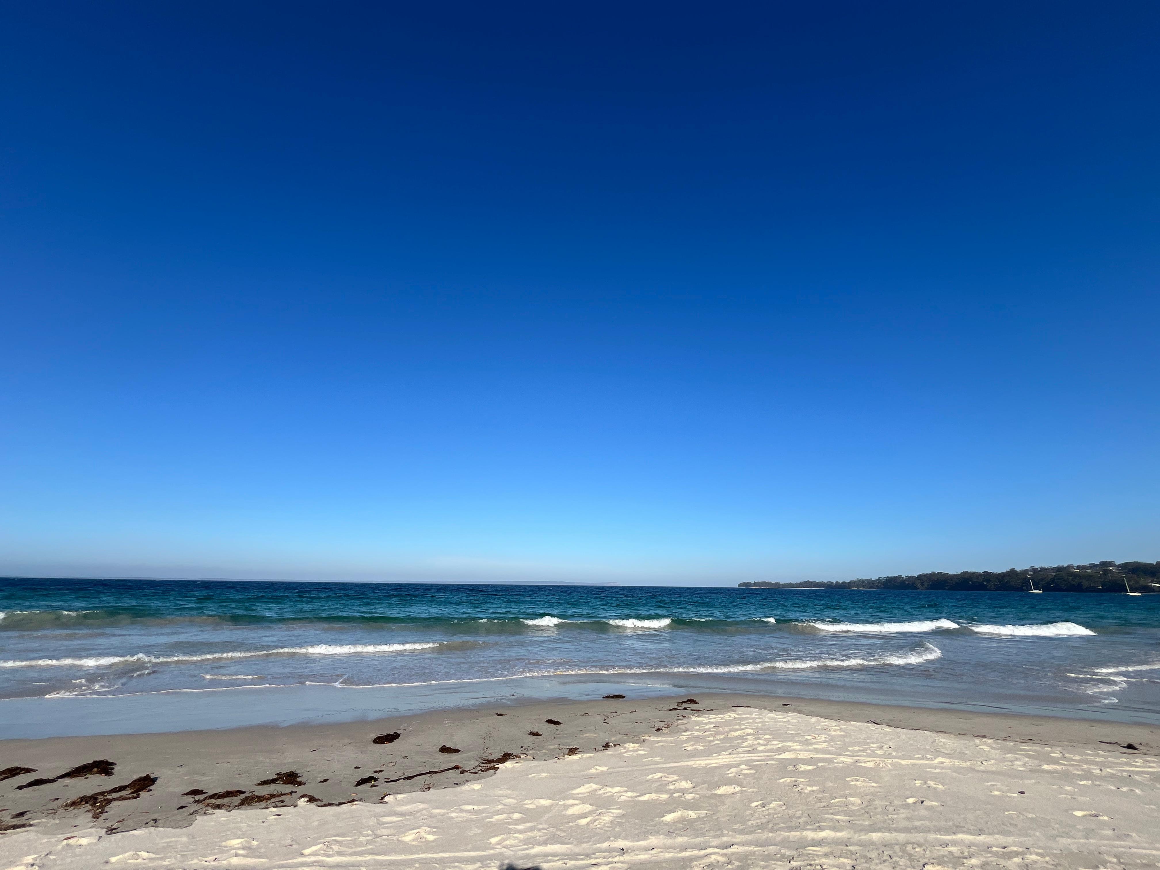 The beach right out front