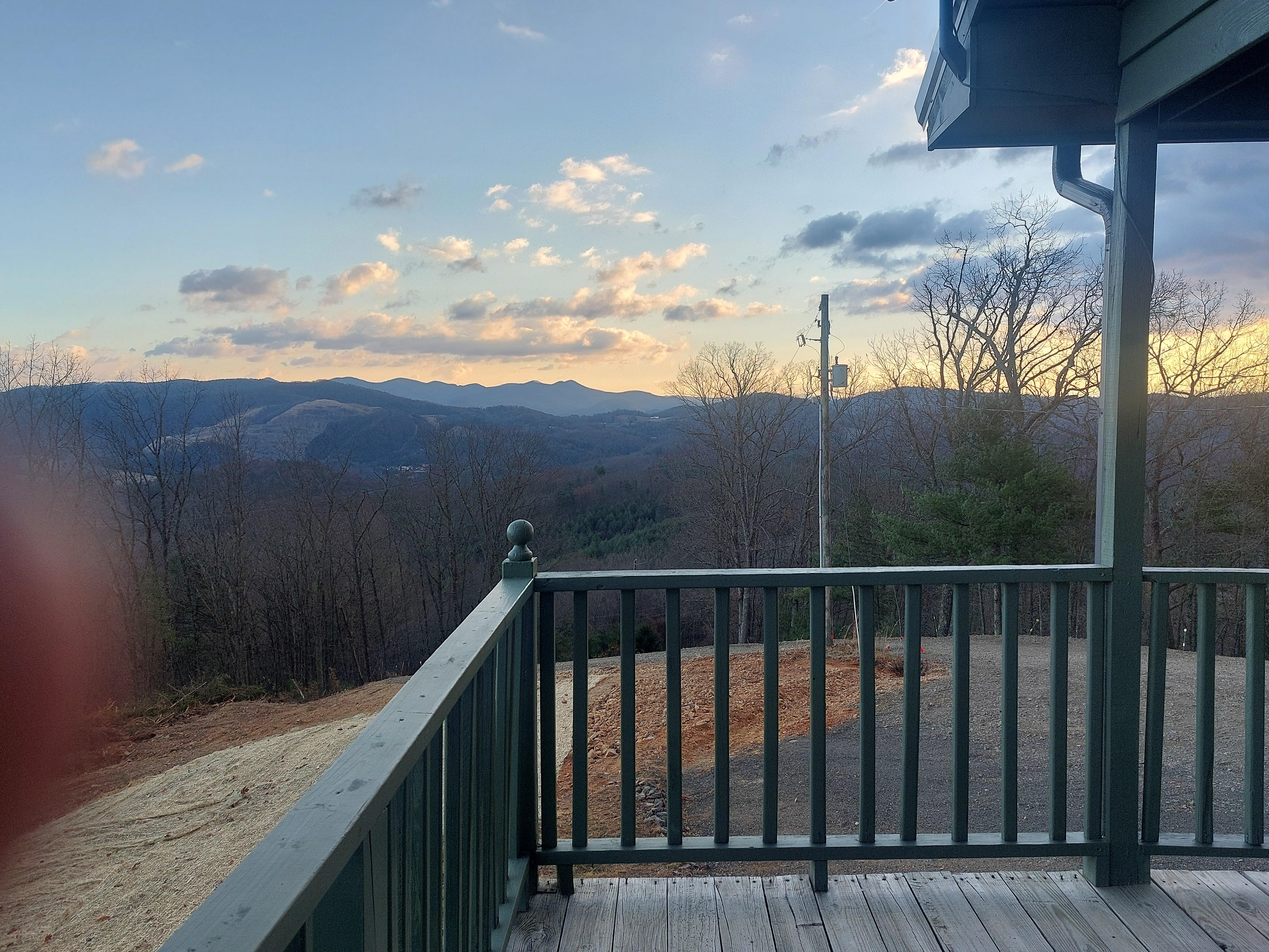 View from the back porch