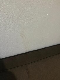 An unidentified smear on the wall.