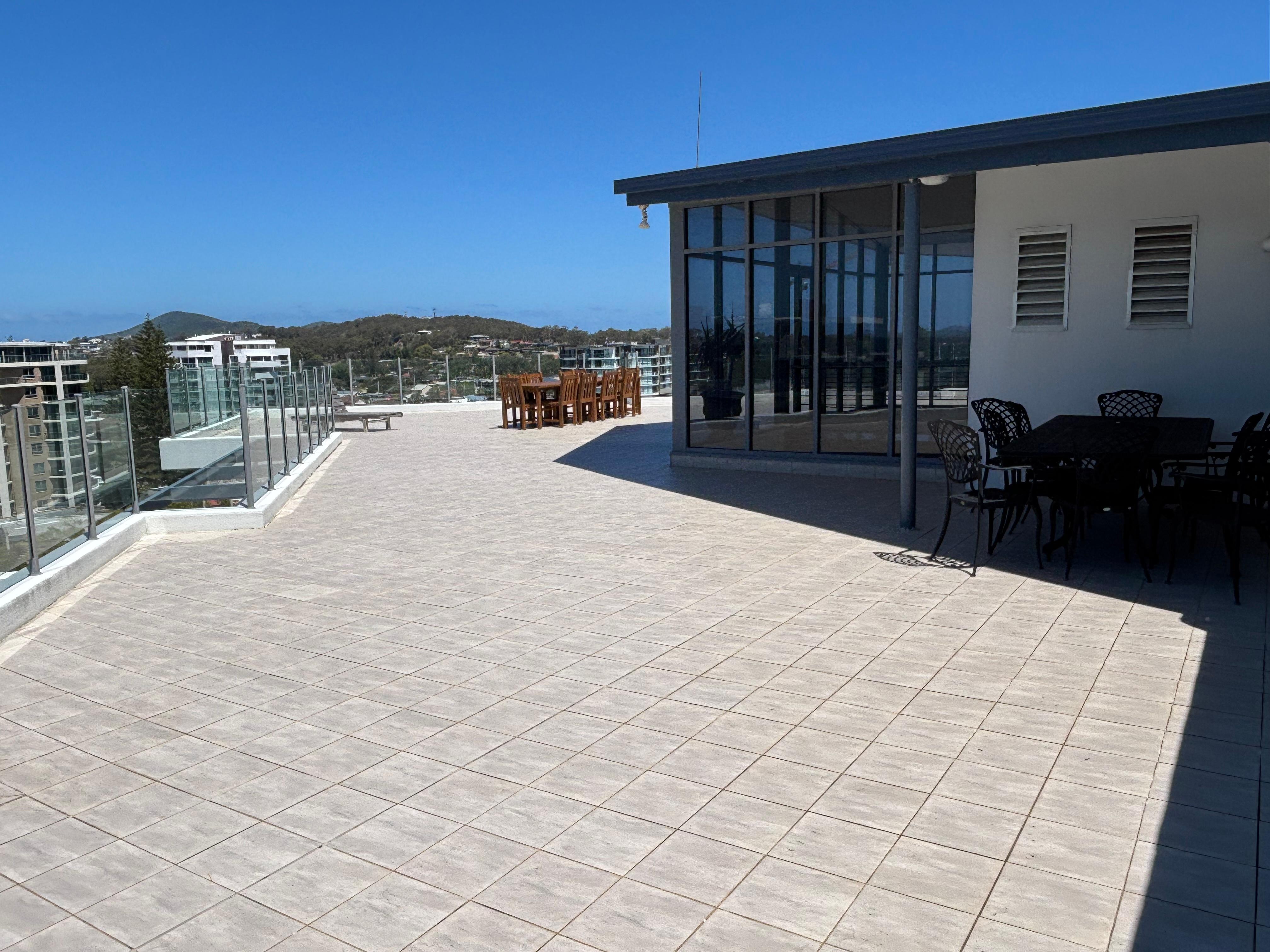 Rooftop huge balcony.