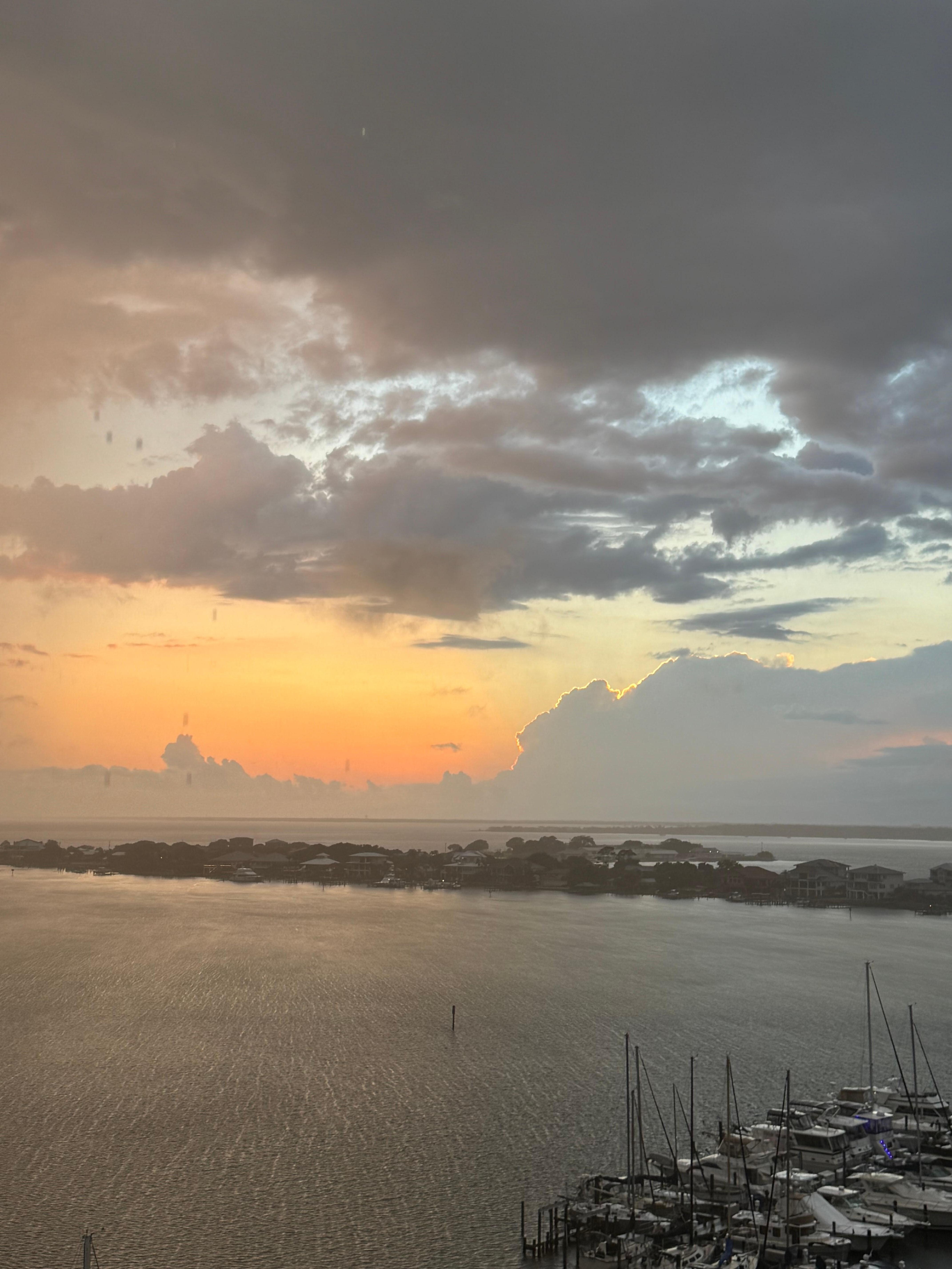Sunset from back balcony 