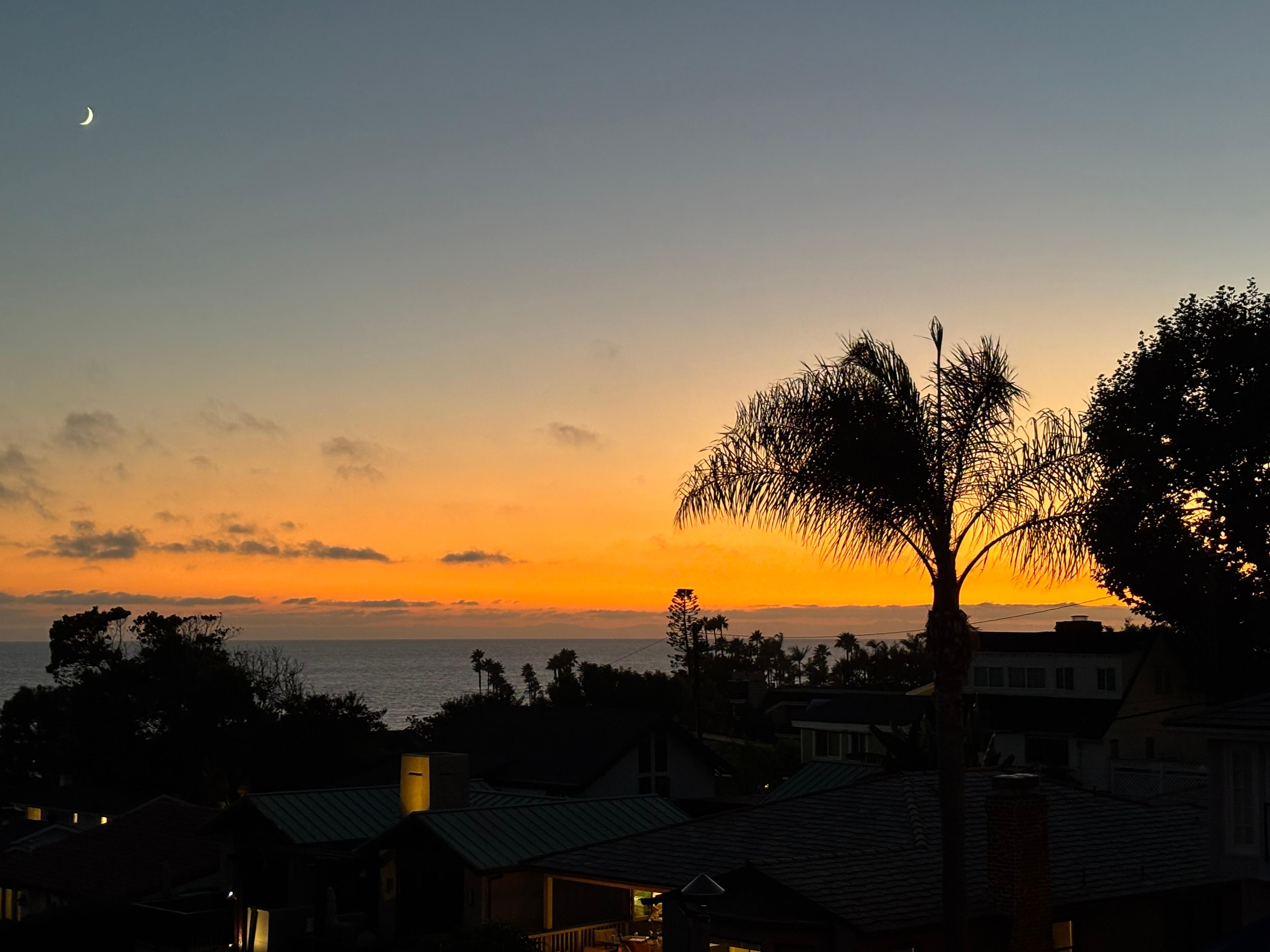 Sunset from the deck