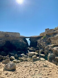 Côté gauche de la plage