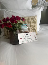 staff brought this when we arrived as it was my friends birthday