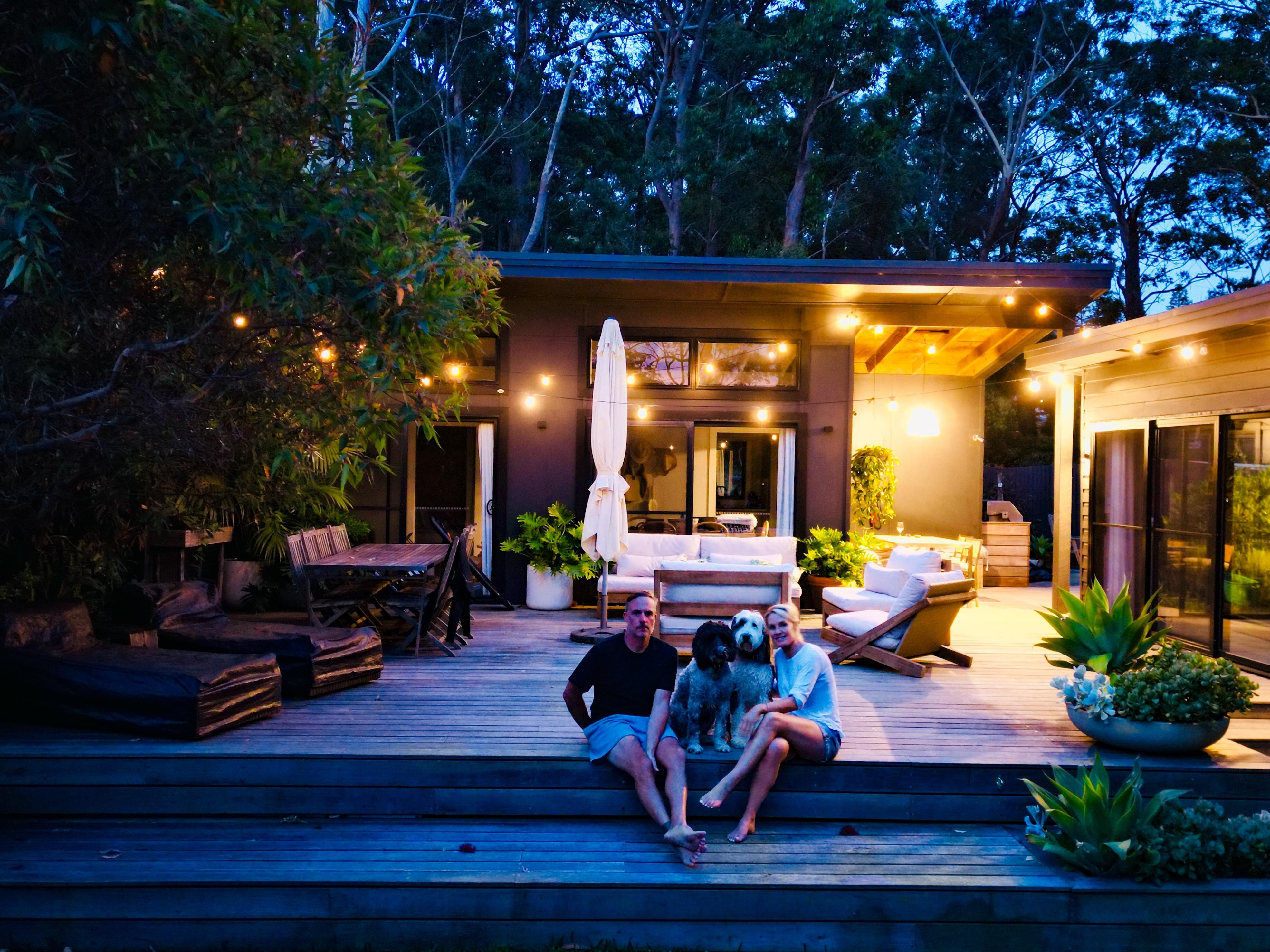 Relaxing evening on the deck 