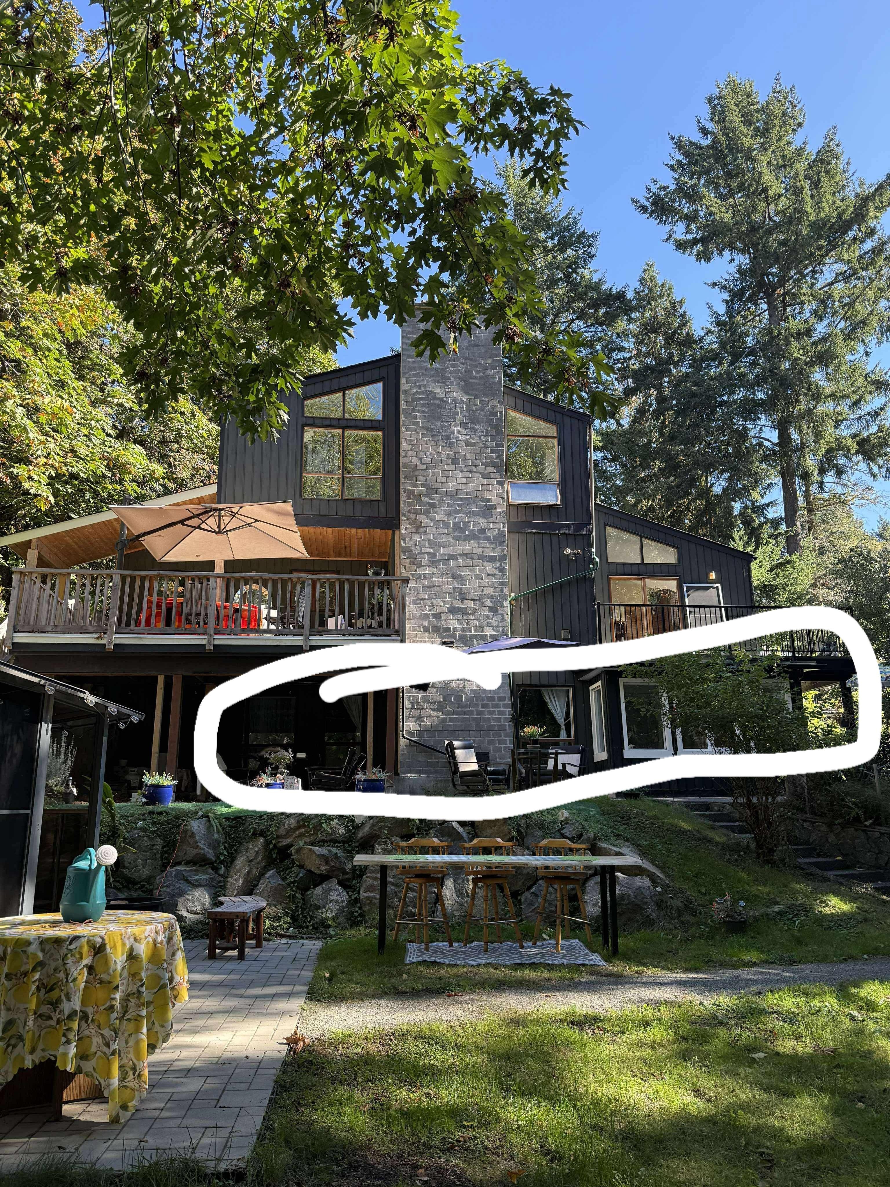 Location of the suit on the property. 