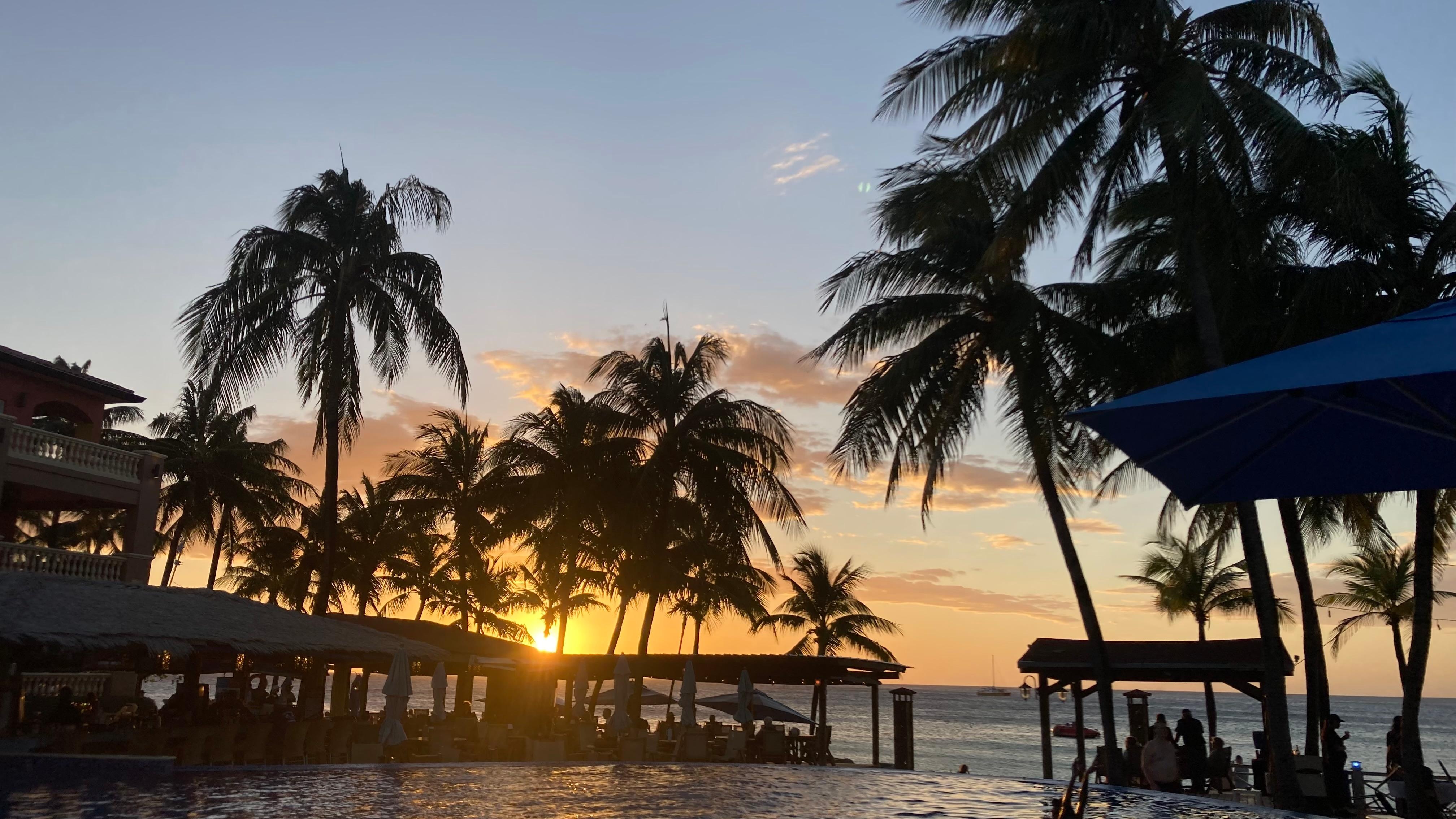 Sunset at Infinity Bay