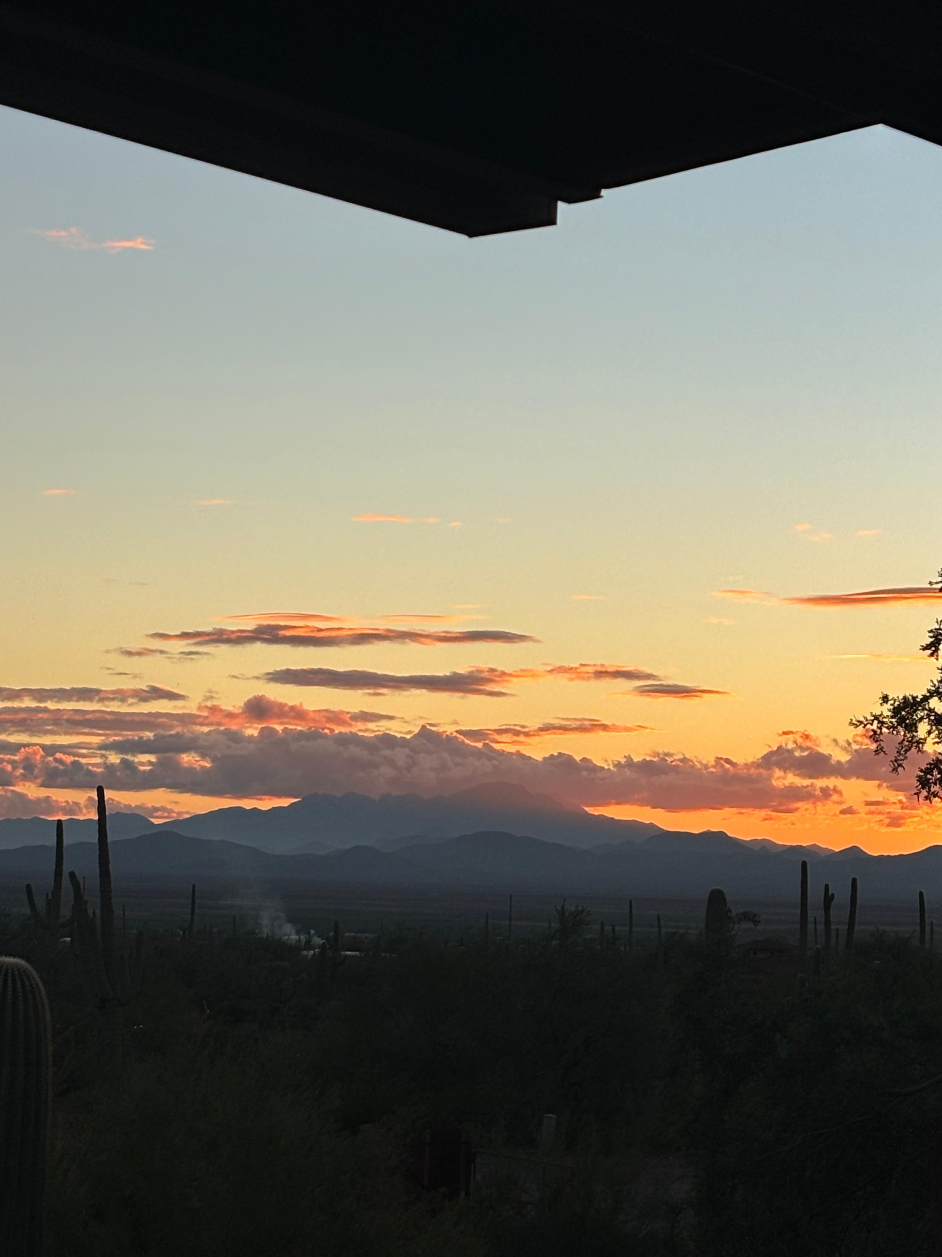Sunset from the deck