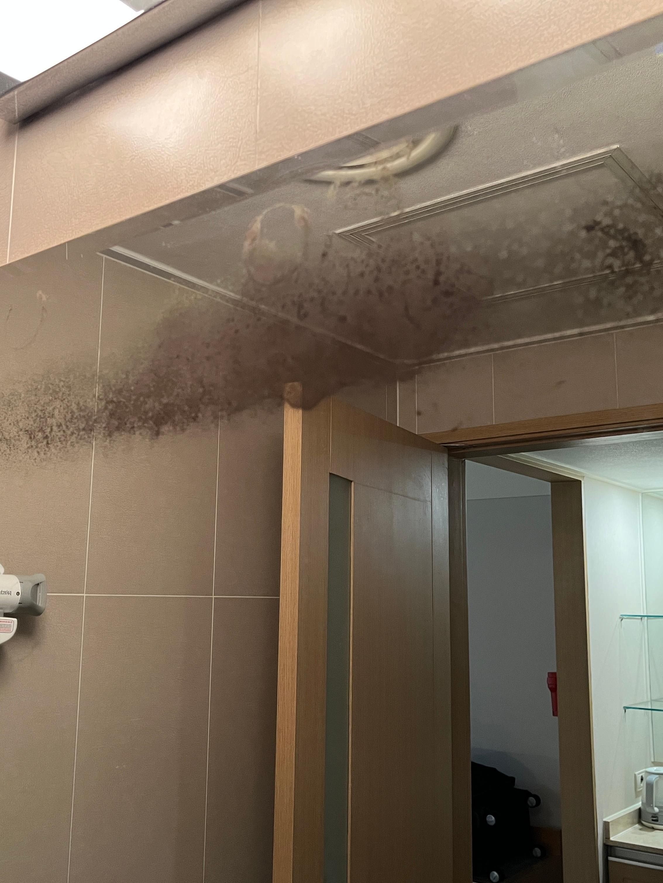Bathroom mirror needed replacing.