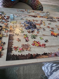 Broke the boredom on a rainy day with a puzzle.