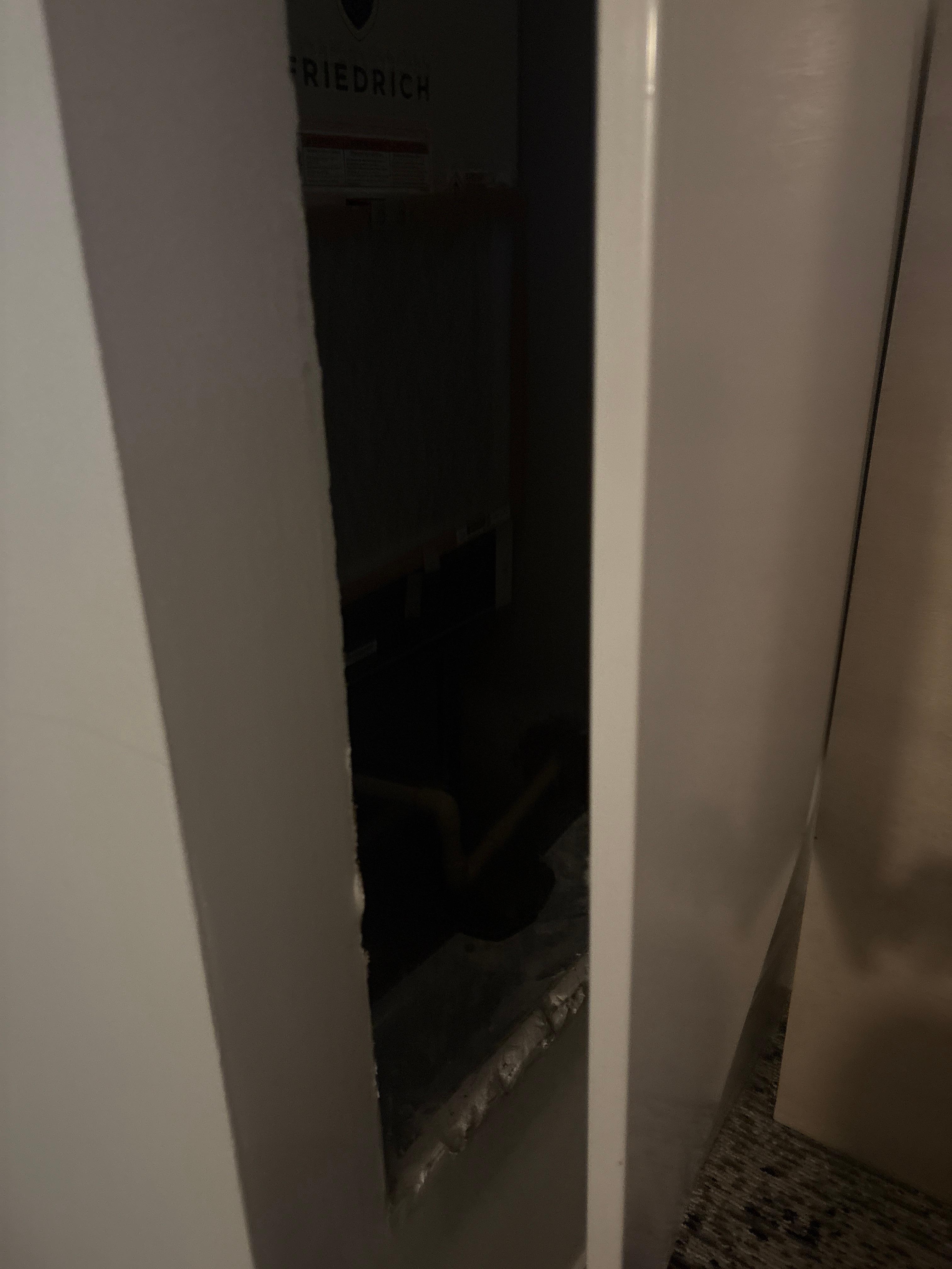 Door open! Completely scared of what can come out of there!