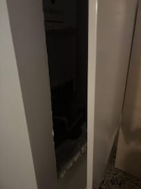 Door open! Completely scared of what can come out of there!