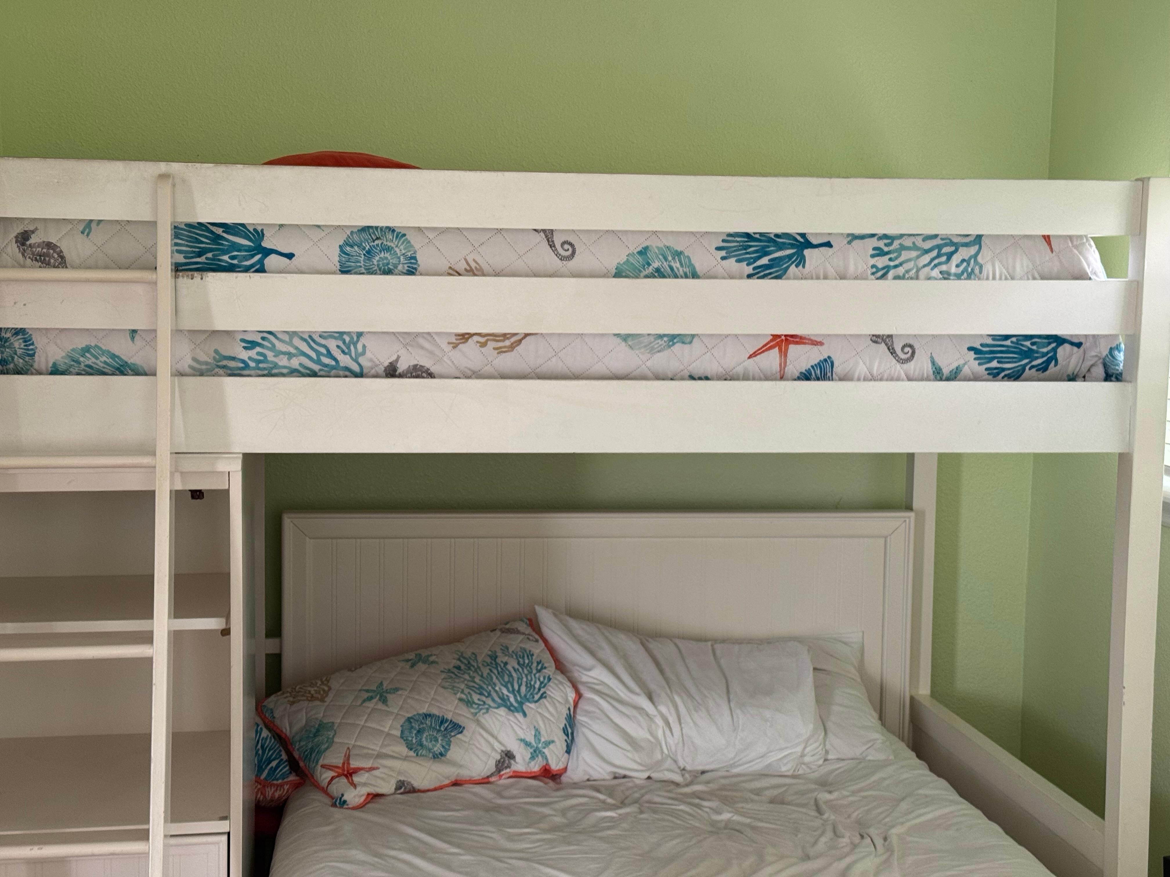 Bedroom that had the shell.