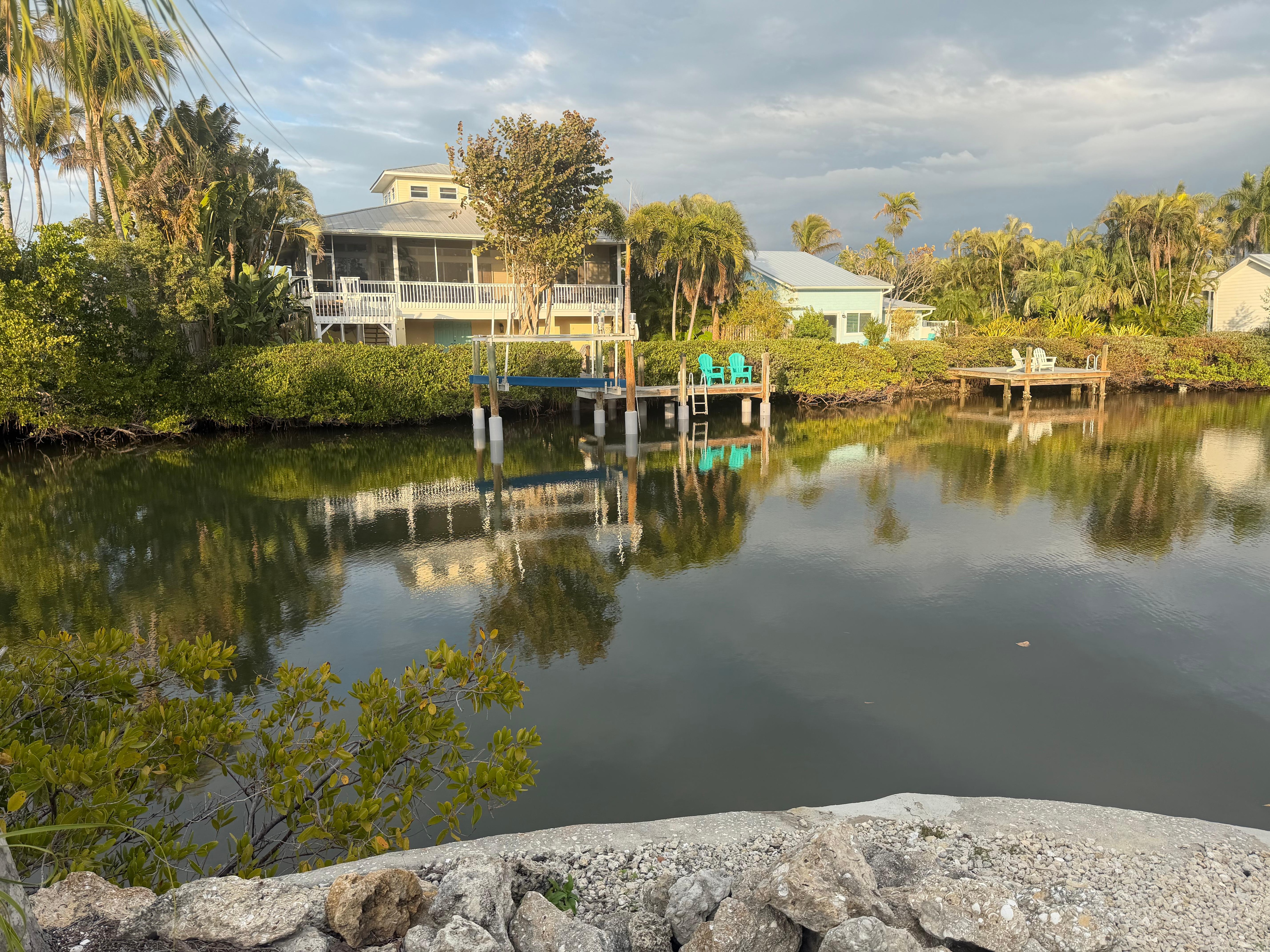 Outside living was paradise. 