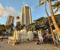 Beach Tower from Waikiki Beach