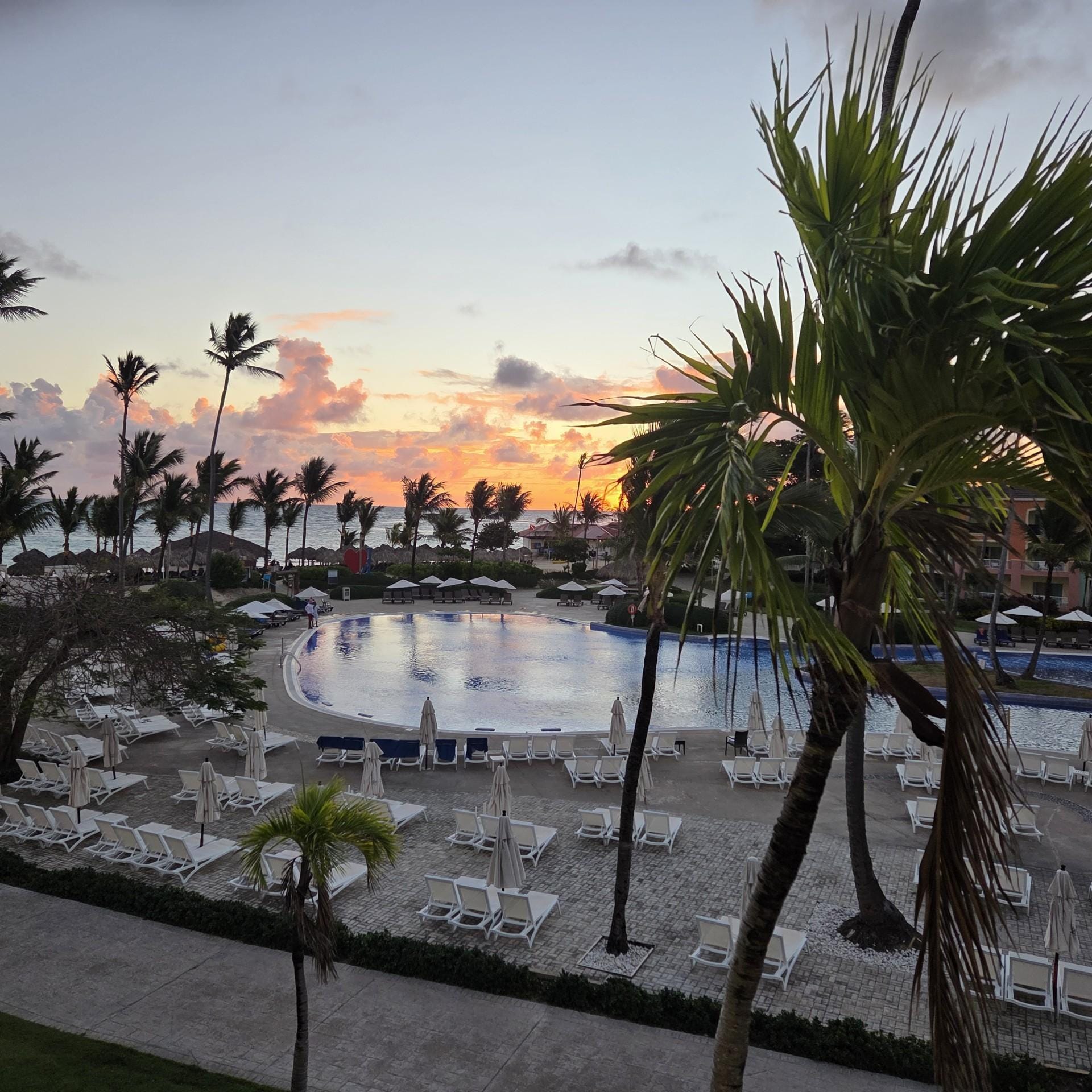 Sunrise off of our balcony!