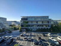 Window view outside hotel.