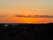 Sunset view from
Upstairs porch.