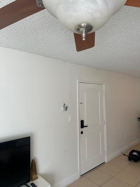 showing this light switch and fan did not work chains were missing for fixture so there was no entrance light 