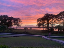Sunset view from the back yard/deck area.