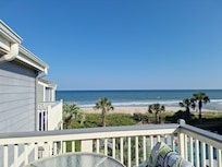 View of ocean from deck. I could have sat there all day