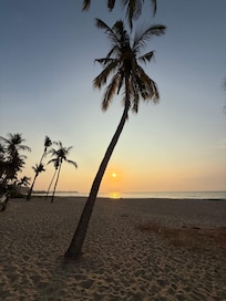 From the beach one block away