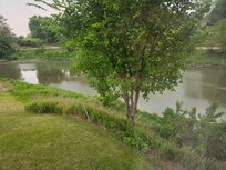 The view from the living room... the sound of the dam and the surrounding nature was so soothing.