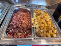 Bacon bits, instead of real strips of bacon.