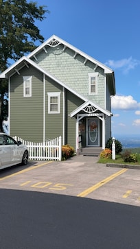 Outside of house.