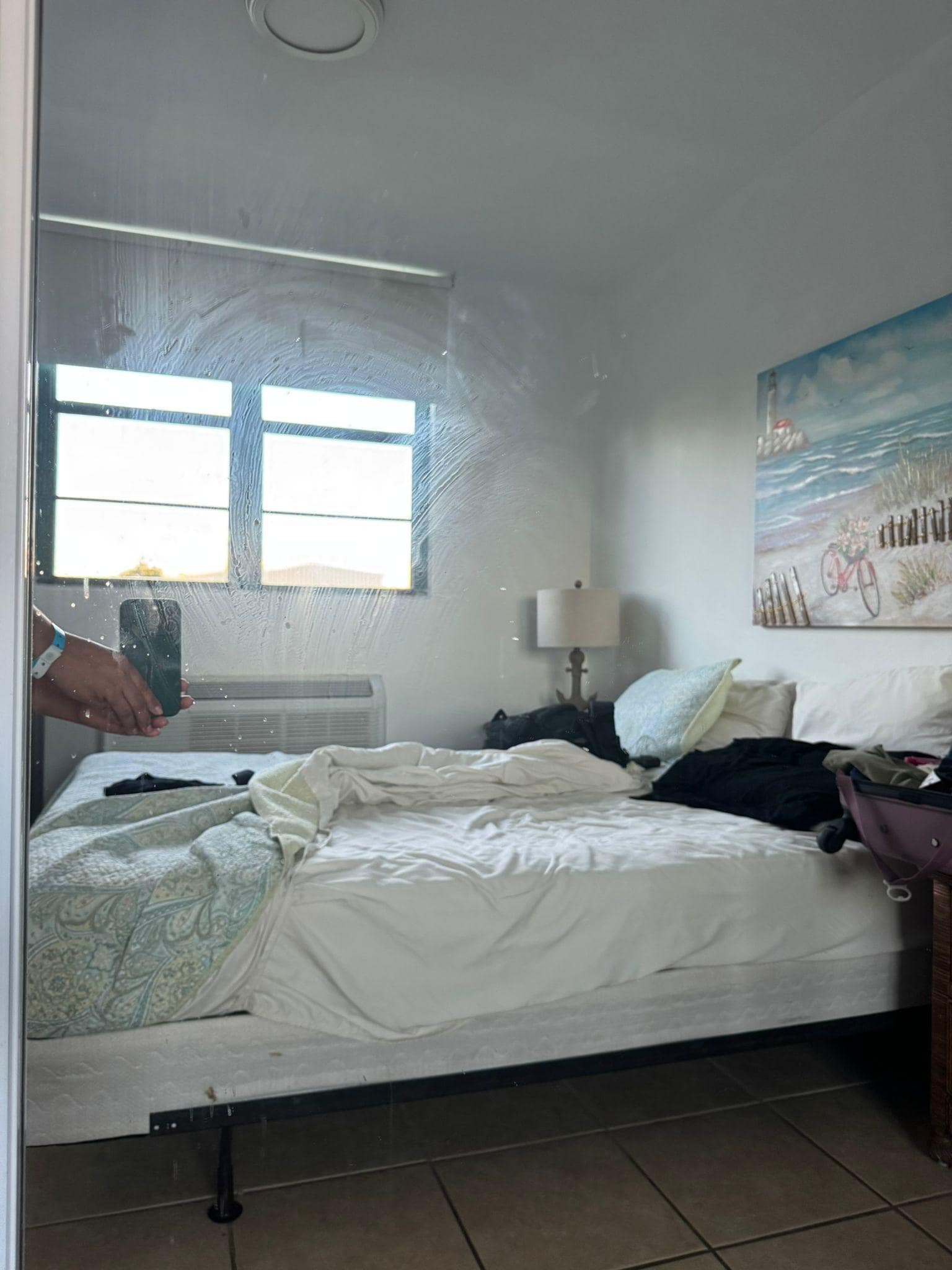 Cristales caseta sucios