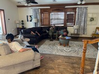 Relaxing in the main living room.