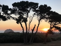 Sunset from front yard.