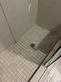Dirty shower floor