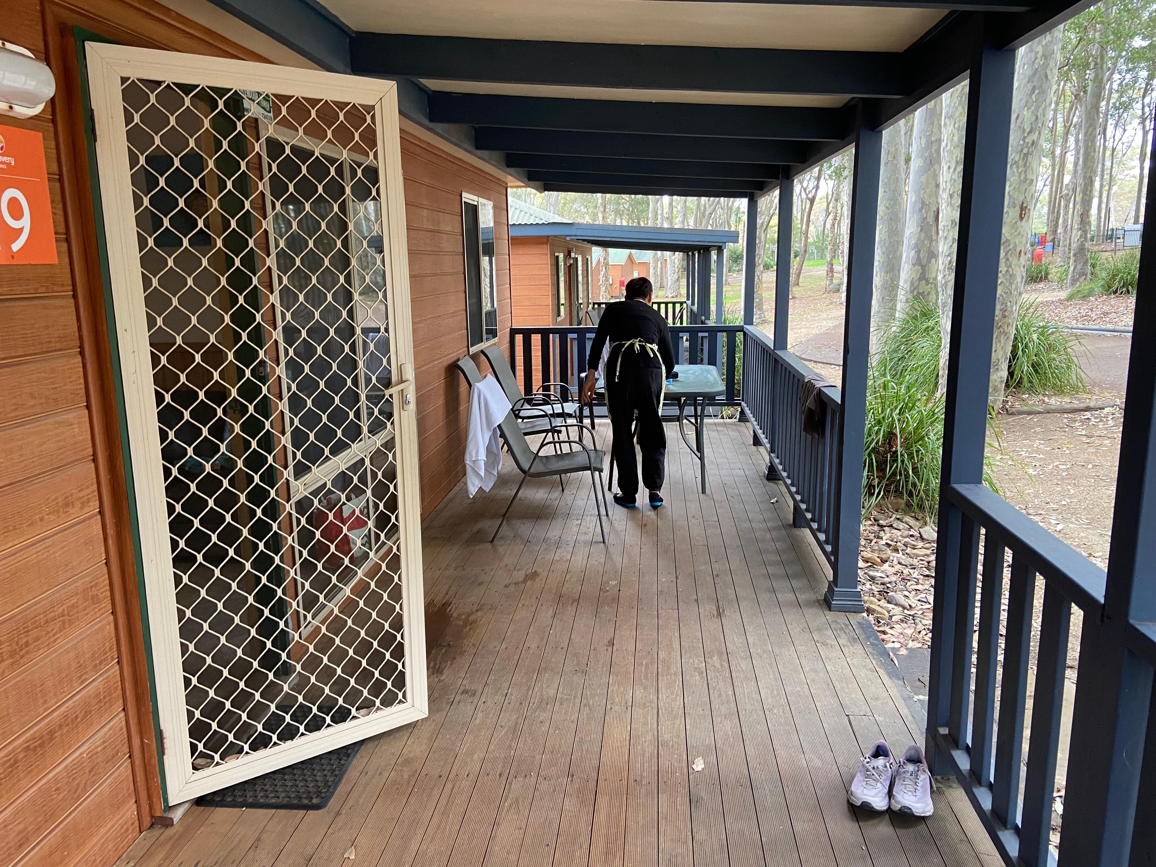 Cabin balcony
