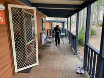 Cabin balcony