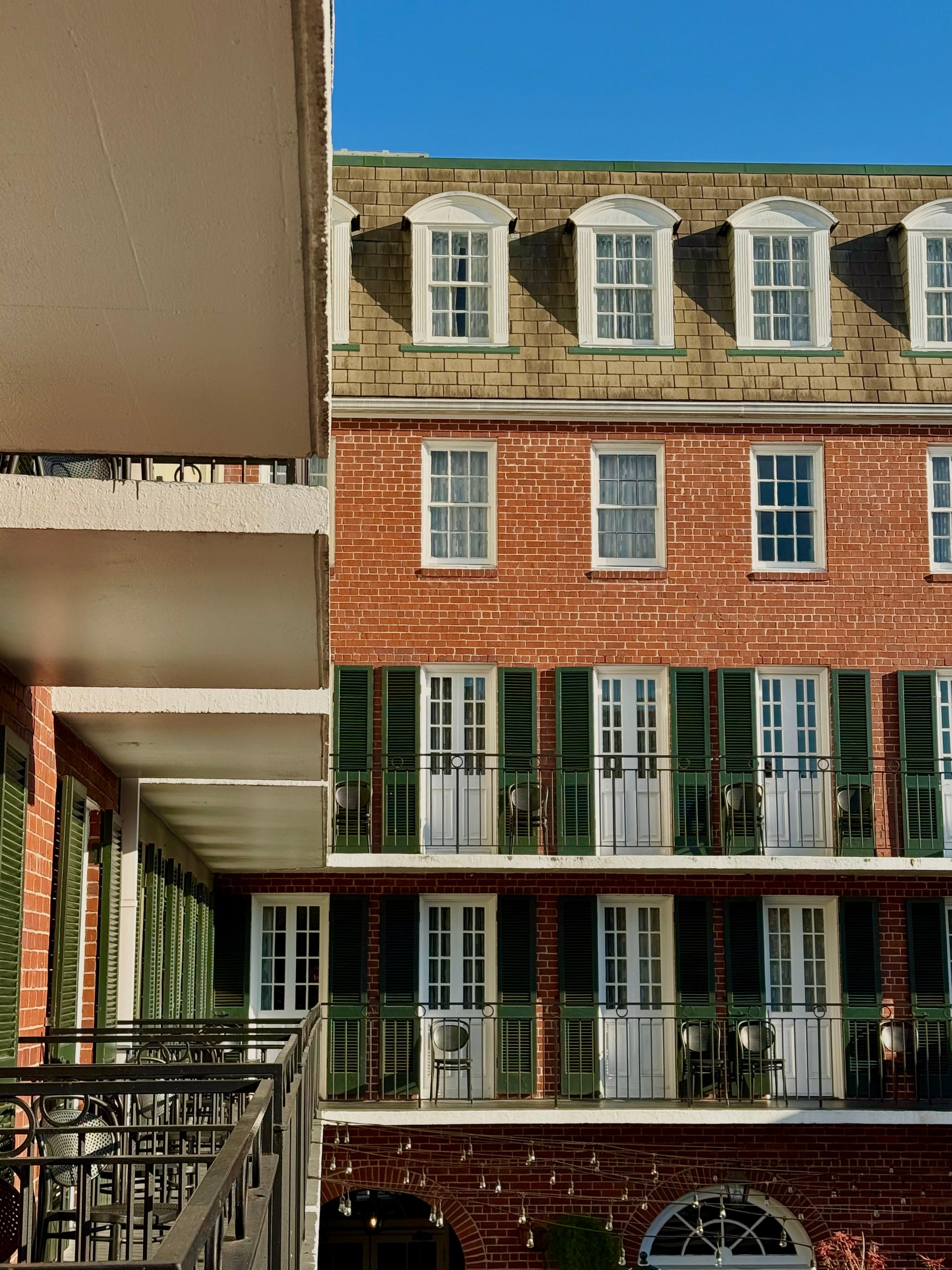 view from our courtyard balcony