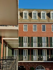 view from our courtyard balcony