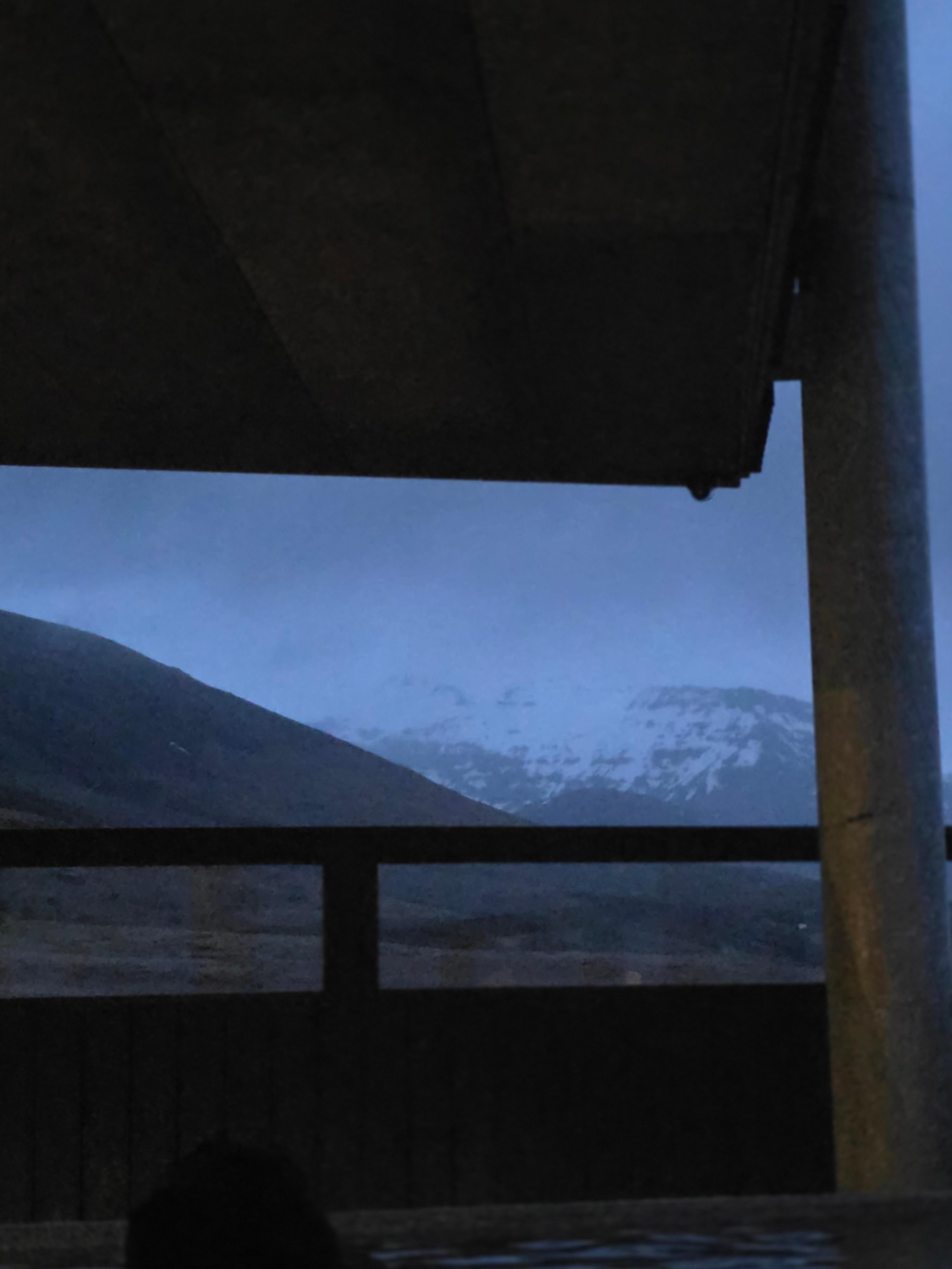 View from the outdoor hot tub 