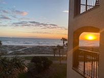 Sunrise from our balcony