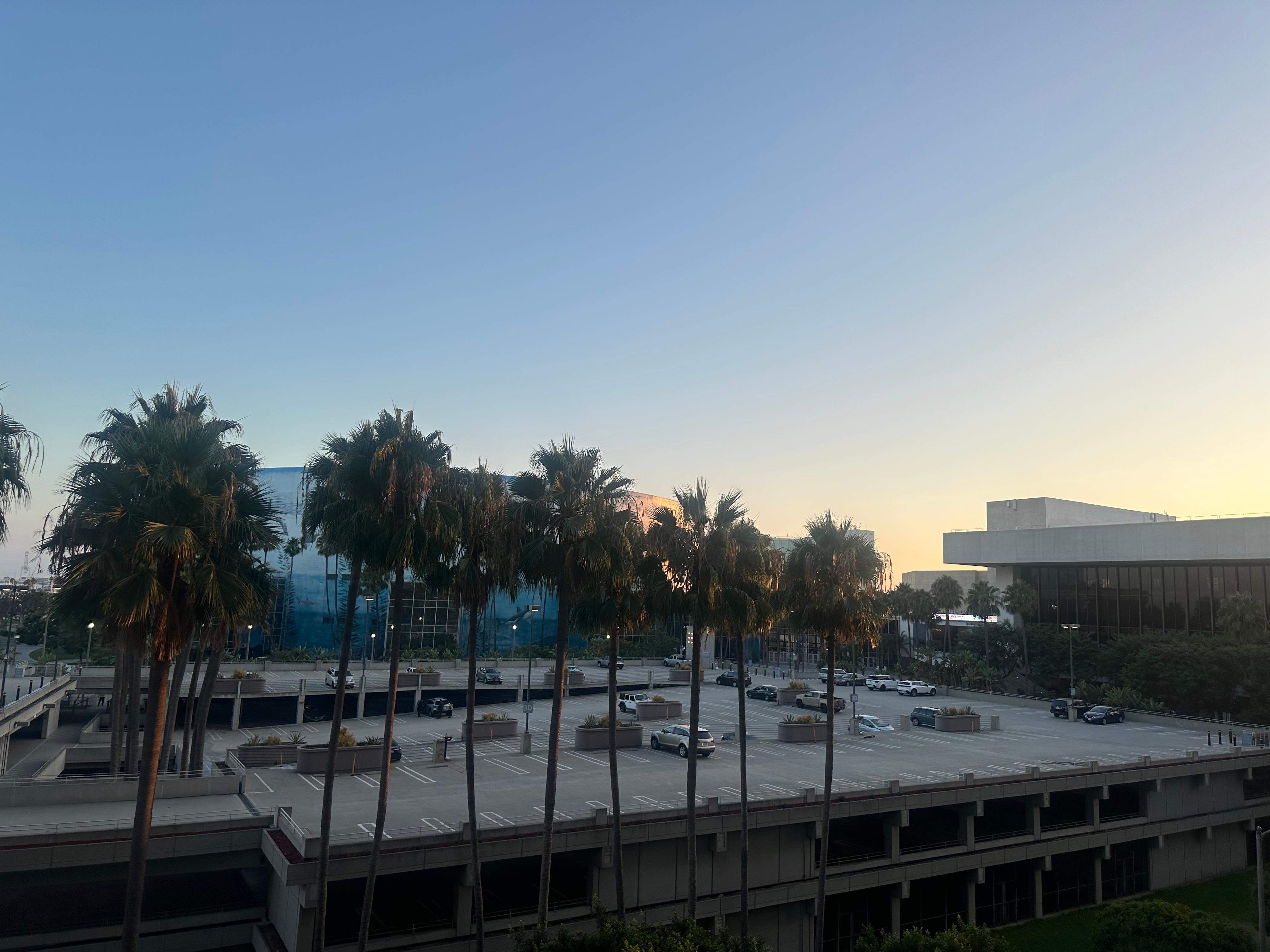 The view right before the sunset