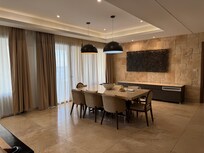 Dining room table in the chairman suite