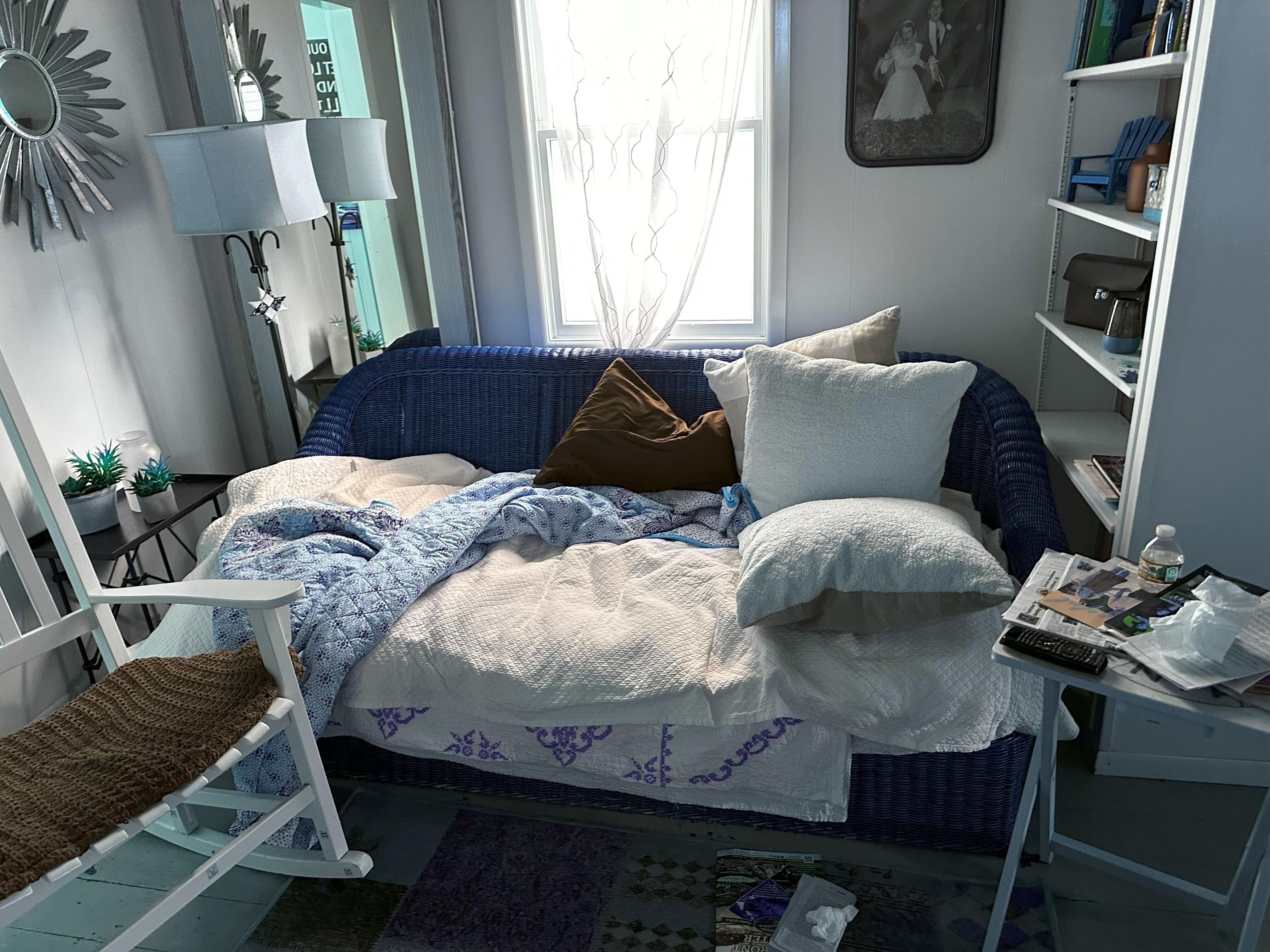 We used four quilts to provide a cushion and it was still uncomfortable!
