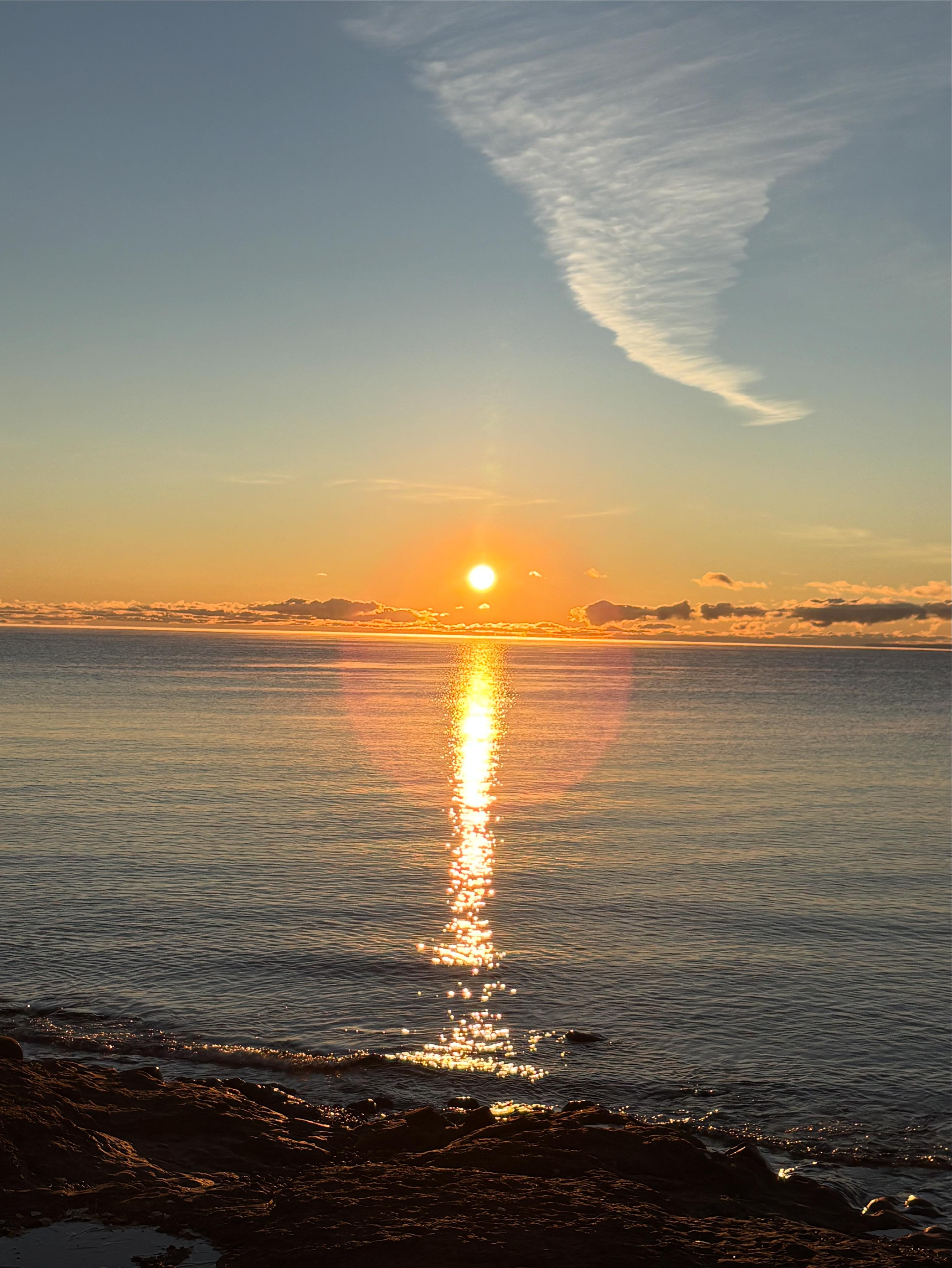 Sunrise on our last day.