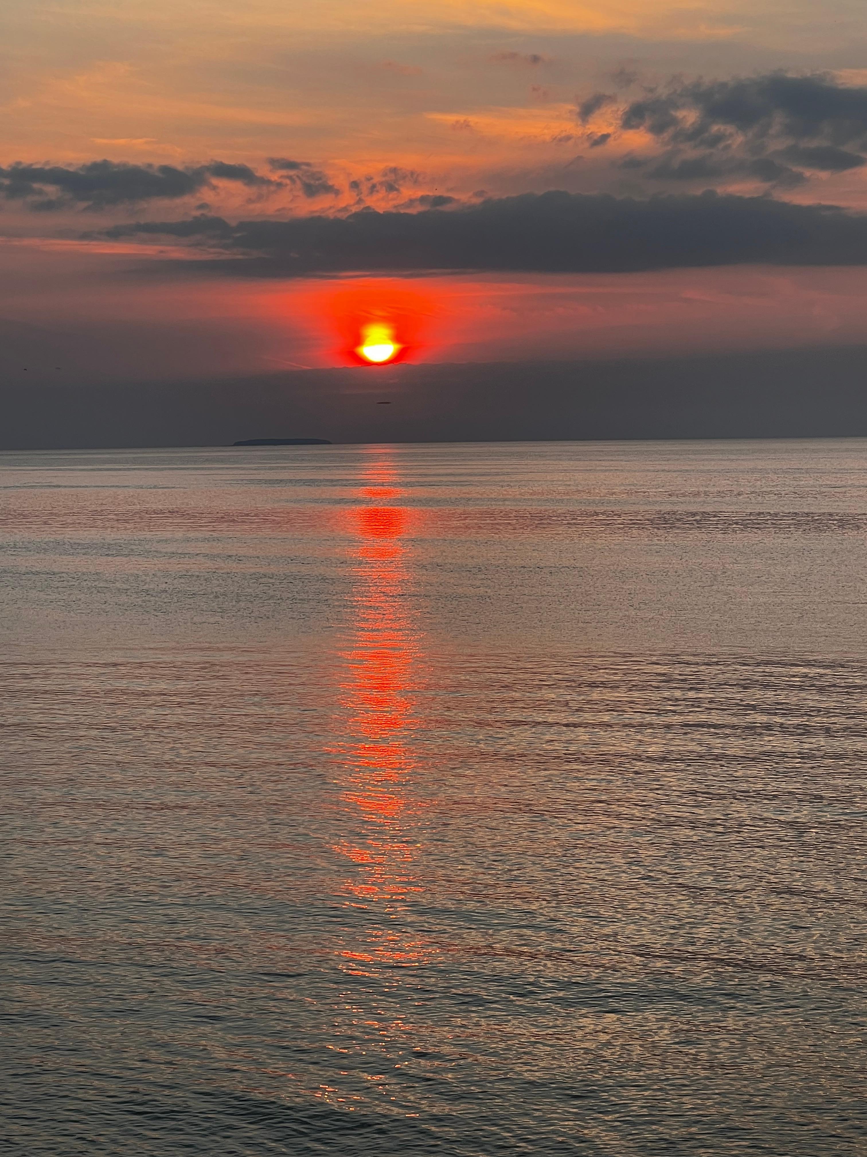 Sunrise from the deck