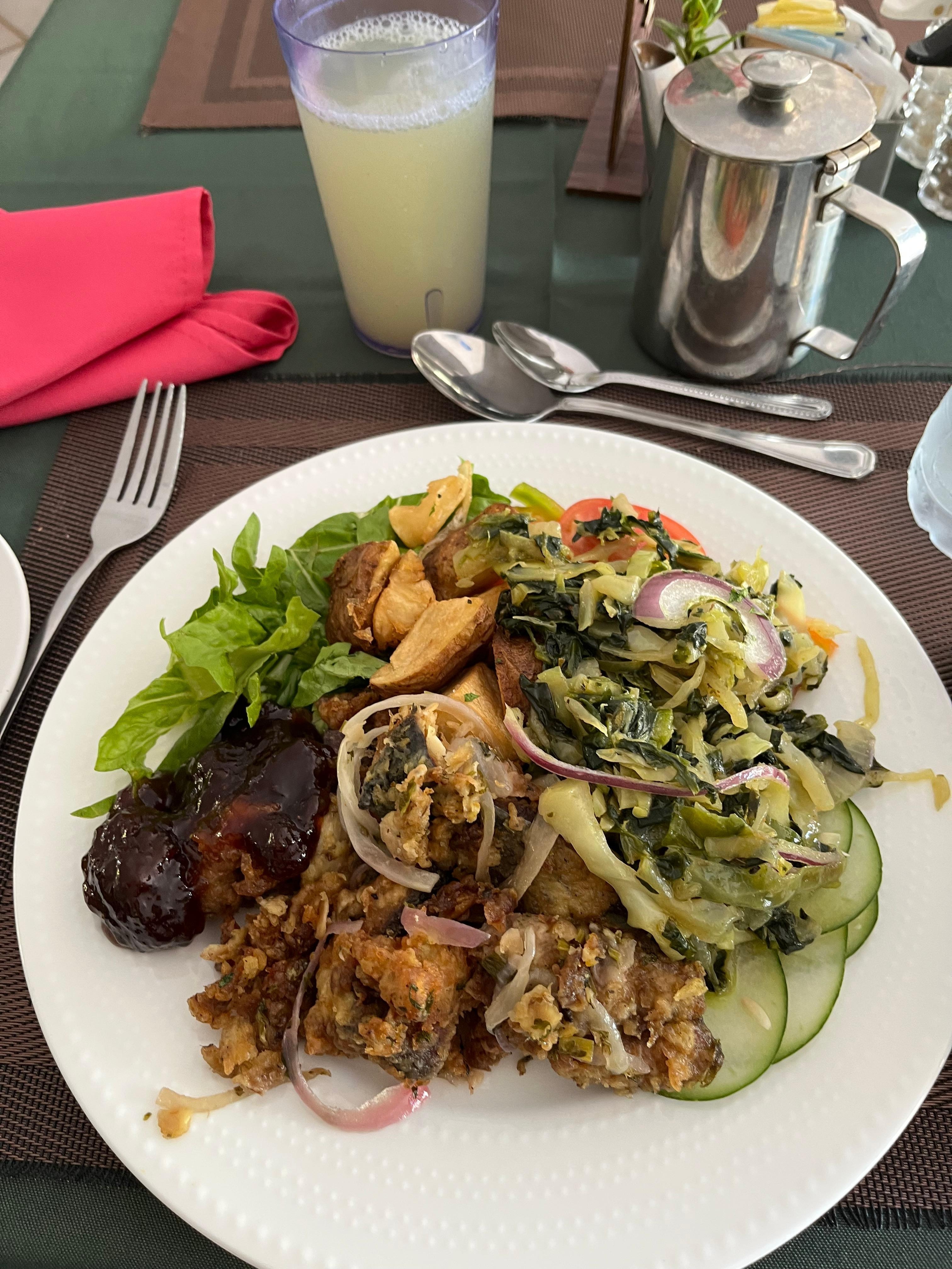 Breakfast…. Buffet, fresh and sumptuous 