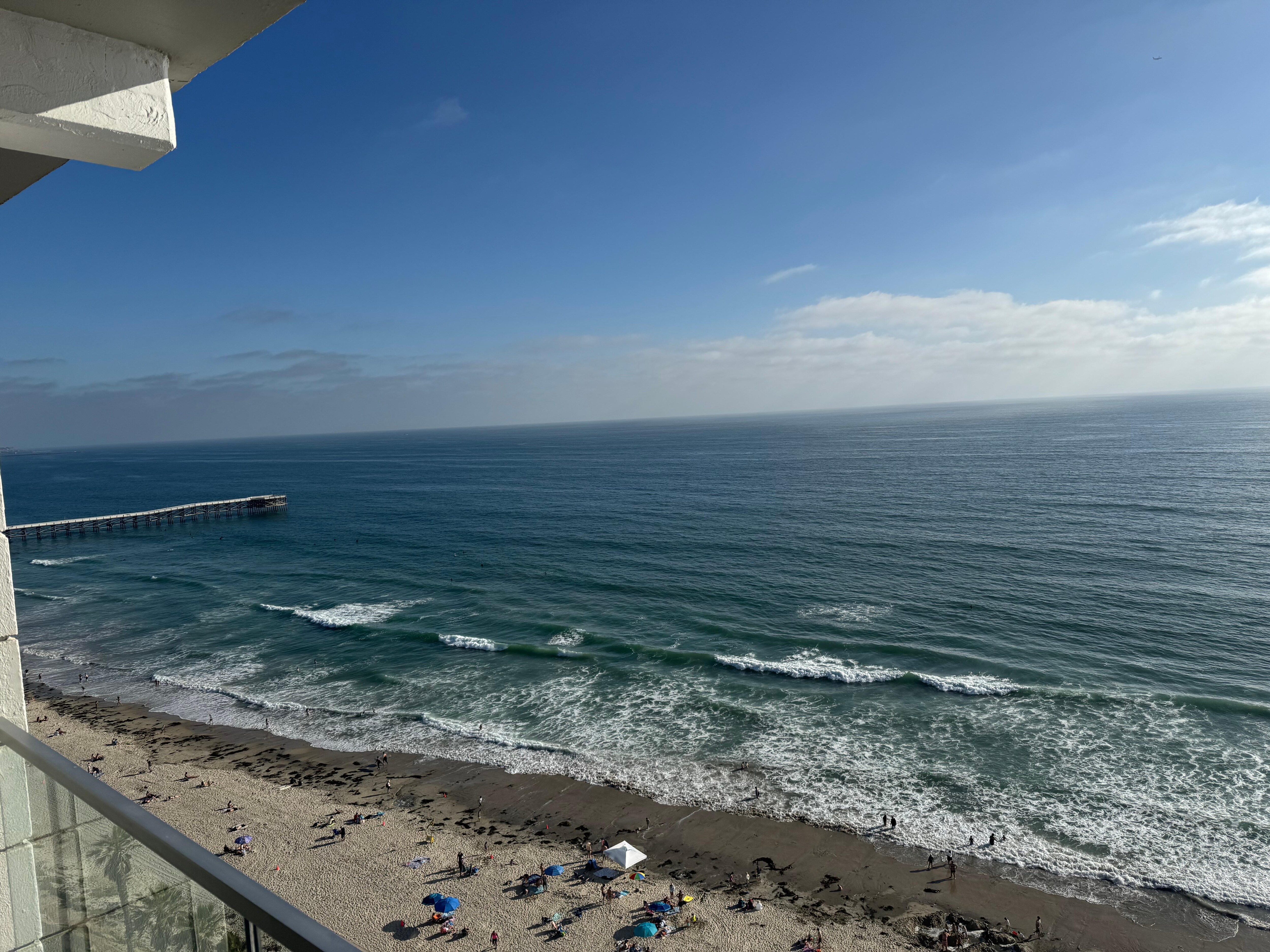 View from apartment looking south.