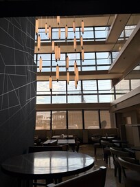 Night and day from the lobby area to the rooms. Lobby area is pristine and modern. Rooms are outdated, muggy, and unsafe.