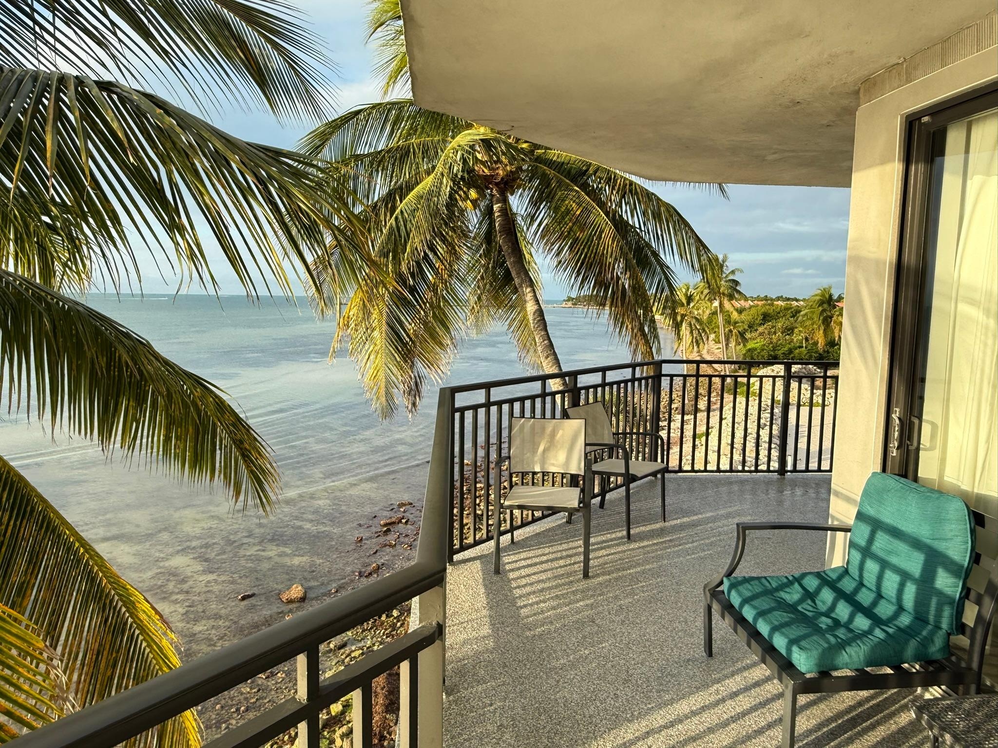 View of the wrap around balcony