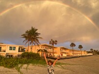 Beautiful rainbow after a short Florida rain.