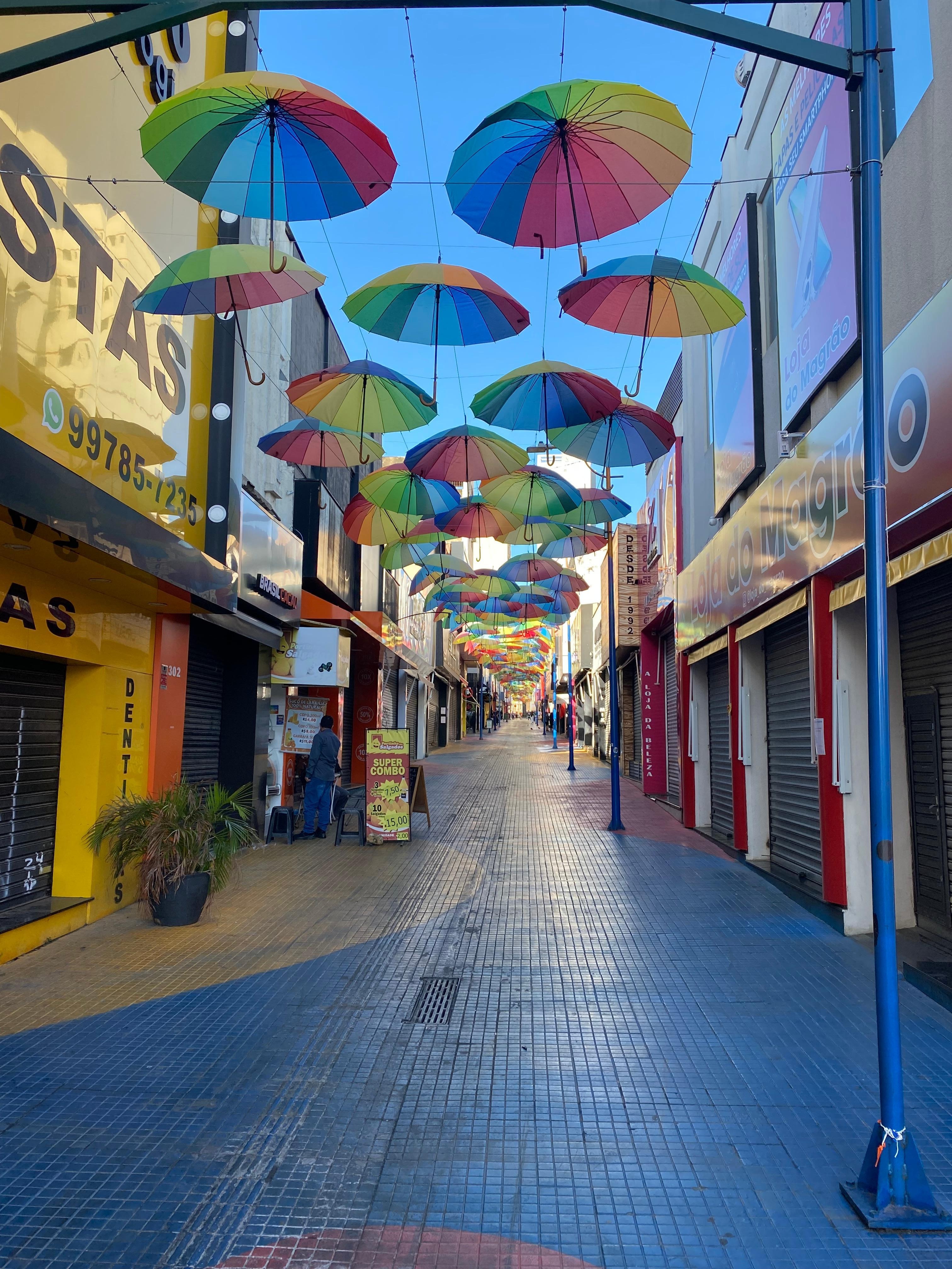 Rua de Sorocaba próxima ao hotel 